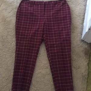 Maroon dress pants